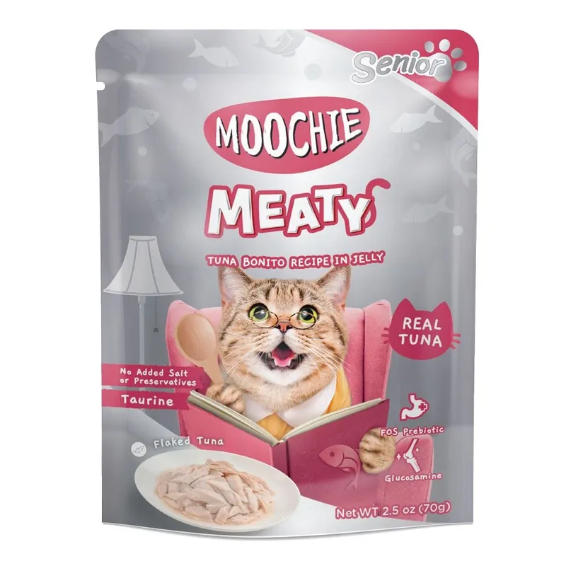 Kedvezmény MOOCHIE Tonhal Bonito zselében 70 g Senior