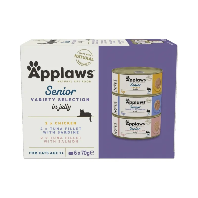 Vedd meg most APPLAWS Cat Multipack Senior 6x70g konzerv
