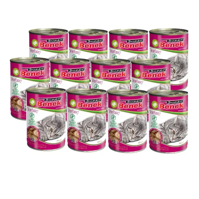 Kedvezményes ár Super Benek KOT gabonamentes falatok pulykával szószban 12x415 g