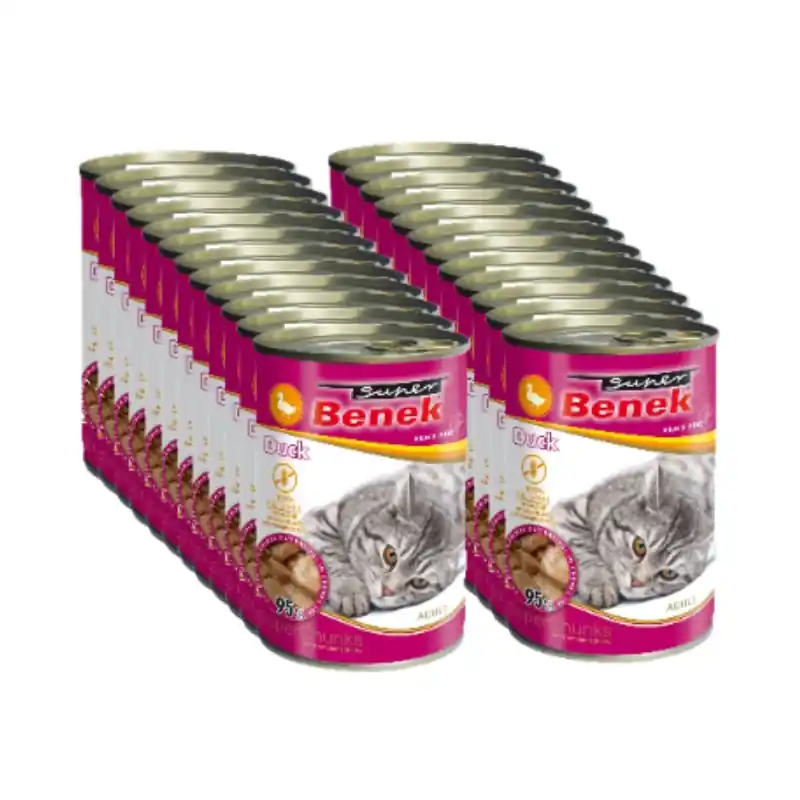 Prémium Super Benek CAT gabonamentes falatok kacsával, mártással 24x415 g
