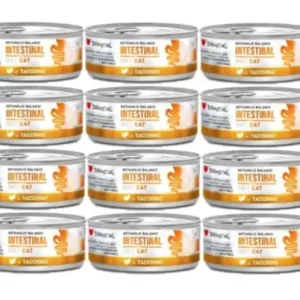 Újdonság Disugual nedves macskaeledel állatgyógyászati célra bélrendszeri pulyka (felnőtt) 12x85g