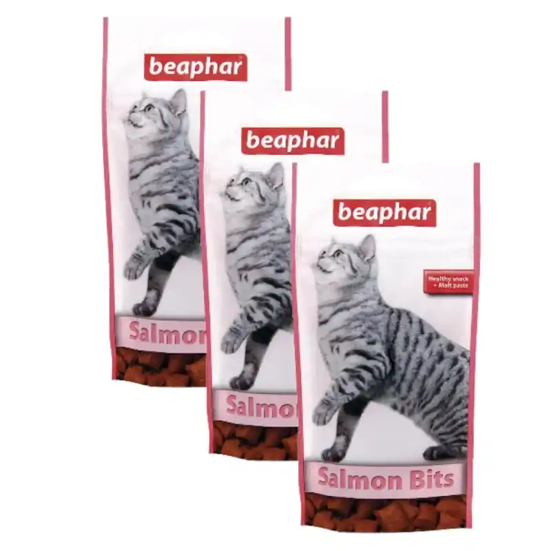 SALMON BITS 3x35G – lazac ízű, maláta pasztával dúsított macskaeledel Bestseller