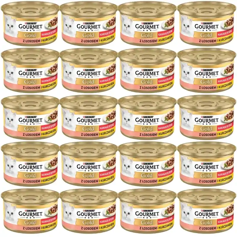 Purina Gourmet Gold lazac/csirke szószban 72x85g Akciós ár