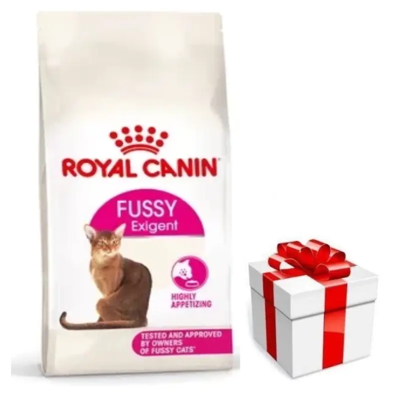 ROYAL CANIN Fussy Exigent 2 kg száraz eledel felnőtt, válogatós macskáknak + ingyenes meglepetés ajándék macskájának Gyors szállítás