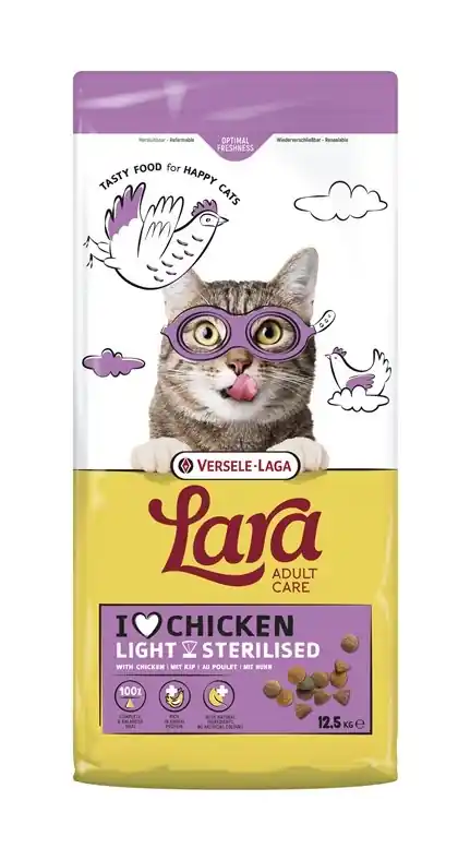 Árcsökkenés Versele-Laga Lara Adult Light Sterilized 12,5 kg - eledel sterilizált macskáknak