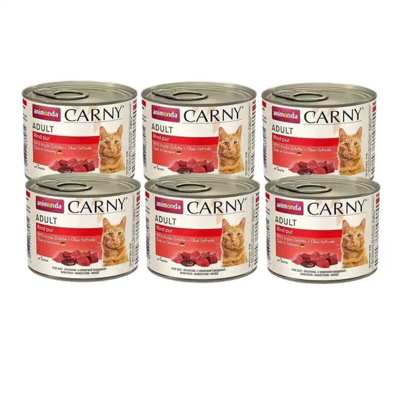 Exkluzív ajánlat Animonda Cat Carny Adult Marhahús 6x200g