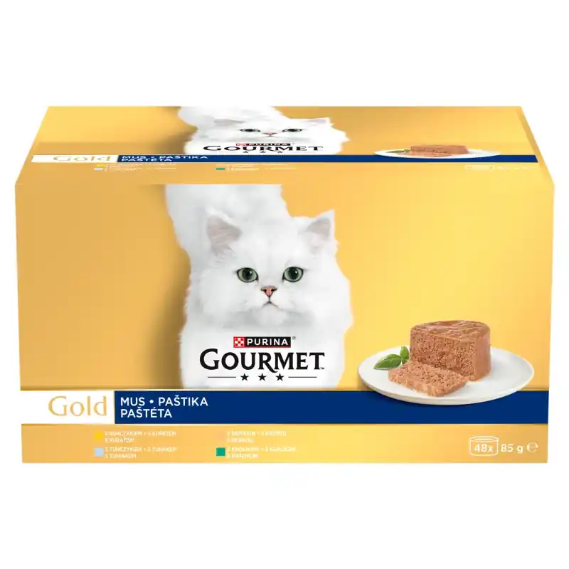 Purina Gourmet Gold macskaeledel mousse 48 x 85 g Outlet
