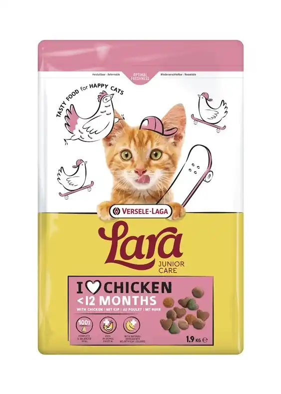VERSELE-LAGA Lara Junior 1.9kg - Kiscicák és fiatal macskák eledele Újdonság