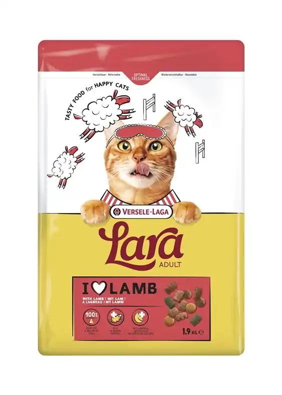 VERSELE-LAGA Lara Adult Lamb 1.9 kg - Felnőtt macskatáp bárányhússal Olcsóbb