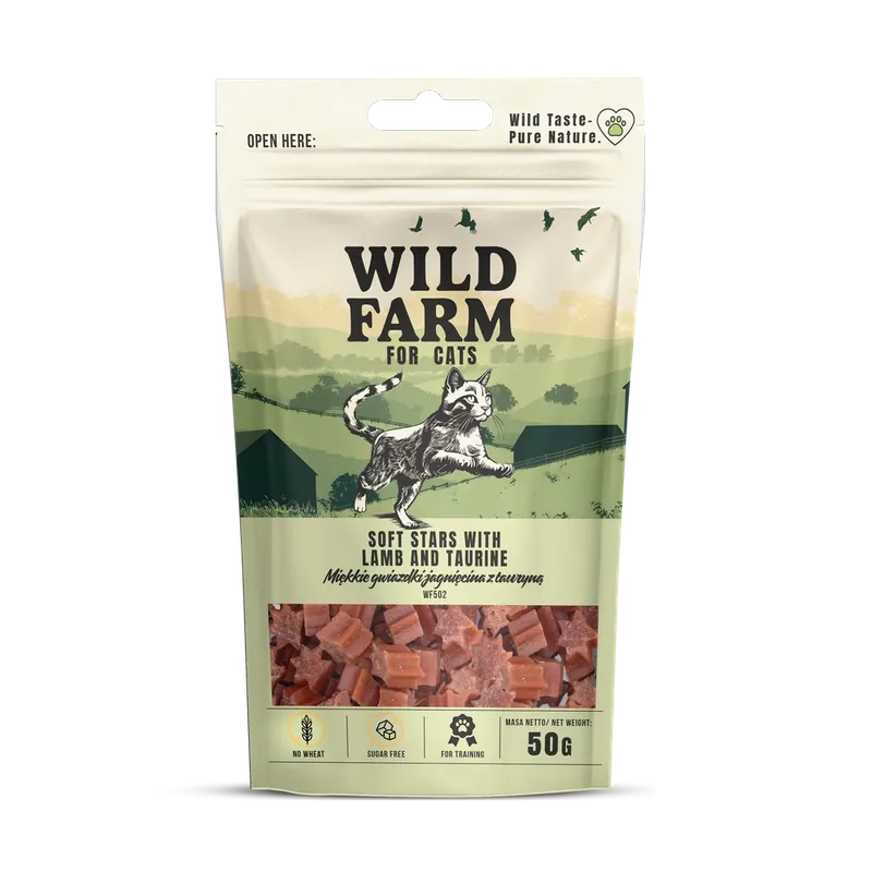WILD FARM báránycsillagok taurinnal 50g macskacsemege 50g Bestseller