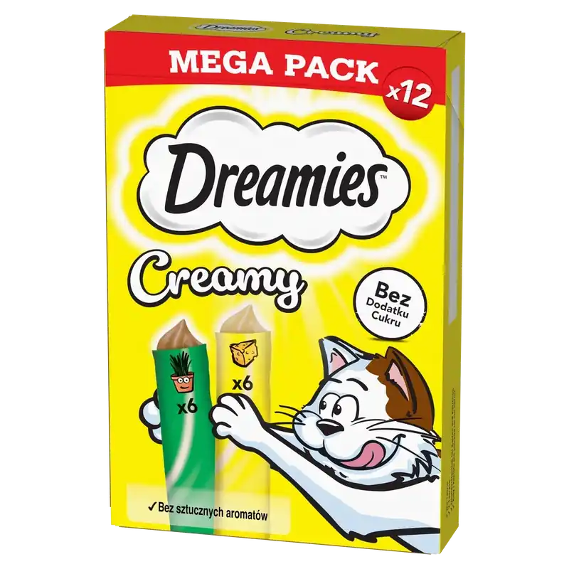DREAMIES Krémes sajttal és macskamentával 12x10g Outlet