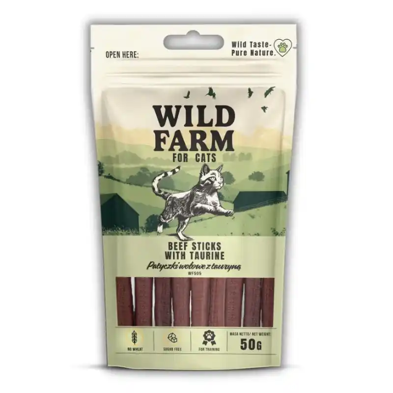 WILD FARM marhahúspogácsa taurinnal 50g macskakajáknak Akció