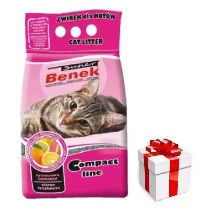 Árcsökkenés CERTECH-SUPER BENEK Compact Line Citrus frissesség 10l + Ingyenes Meglepetés Macskának