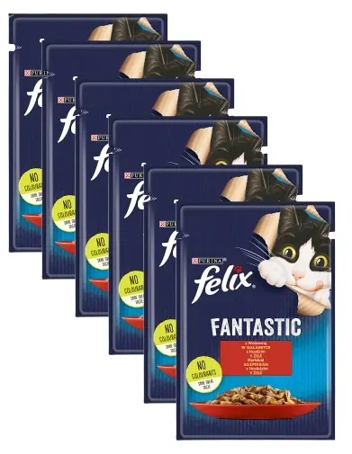 Vásárlói kedvenc Felix Fantastic Marhahús zselé 12x85g