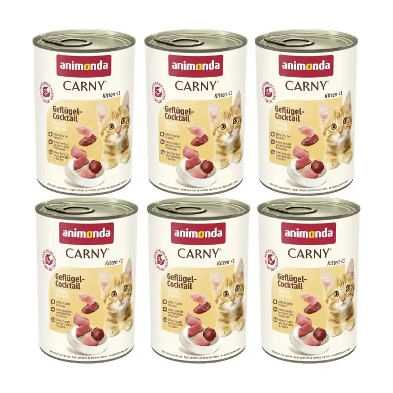 Animonda Cat Carny Carny Kitten Baromfi koktél 6x400g Kedvezmény