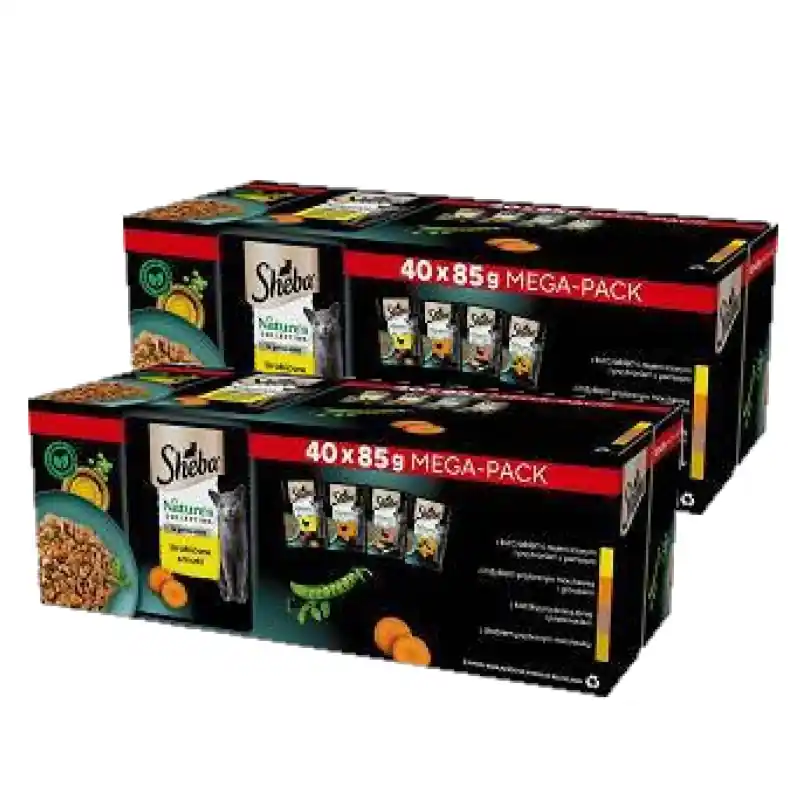Sheba Nature‘s Collection Poultry Jelly Flavours - nedves macskaeledel 80x85g Csak ma