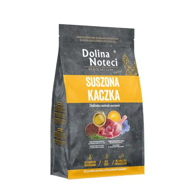 Akciós ár DOLINA NOTECI Prémium szárazeledel sterilizált macskáknak, minden fajtájú macskáknak kacsa 2 kg