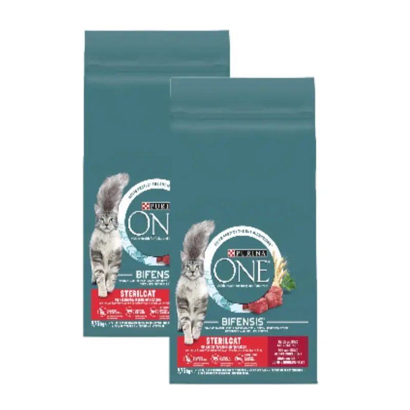 Purina One Sterilcat Rich in Beef and Wheat 2x9.75kg Legkelendőbb