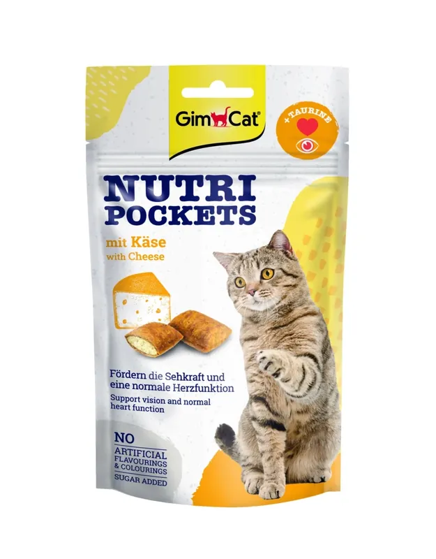 GIMCAT NUTRI POCKETS sajtos finomság 60g Gyors szállítás
