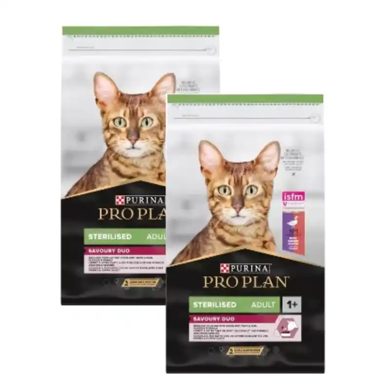 Bestseller PURINA Pro Plan Cat Sterilizált kacsa és máj 2x10kg