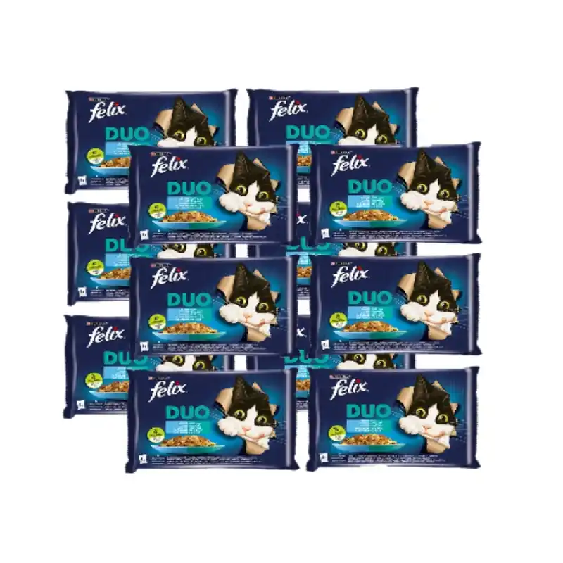 Végkiárusítás FELIX Duo Hal ízek zselében 12x (4x85g)