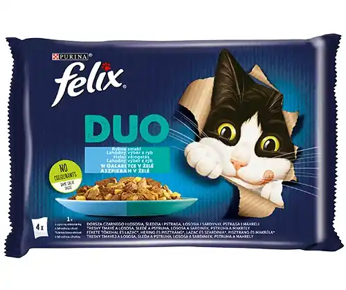 FELIX Duo Hal ízek zselében 4x85g Expressz kézbesítés
