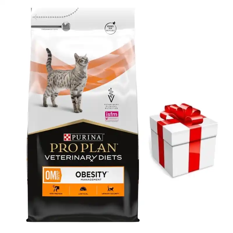 PRO PLAN Veterinary Diets OM St/Ox Obesity Management száraztáp 5kg + meglepetés Különleges ajánlat