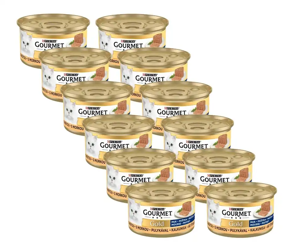 Gyors szállítás Purina Gourmet Gold mousse pulykahabbal 12x85g