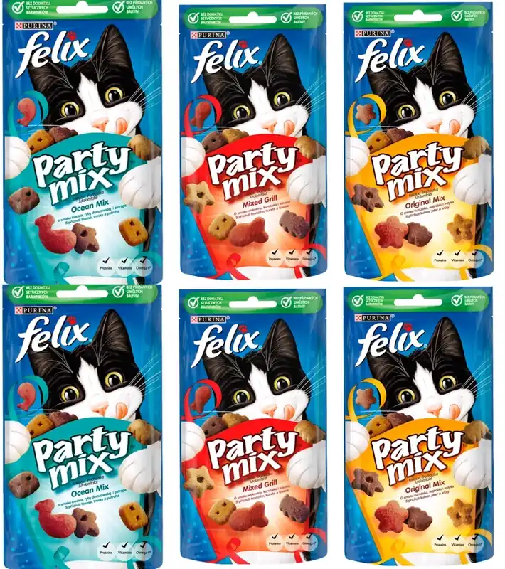 Biztonságos fizetés Felix Party MIX TASTES 12x60g