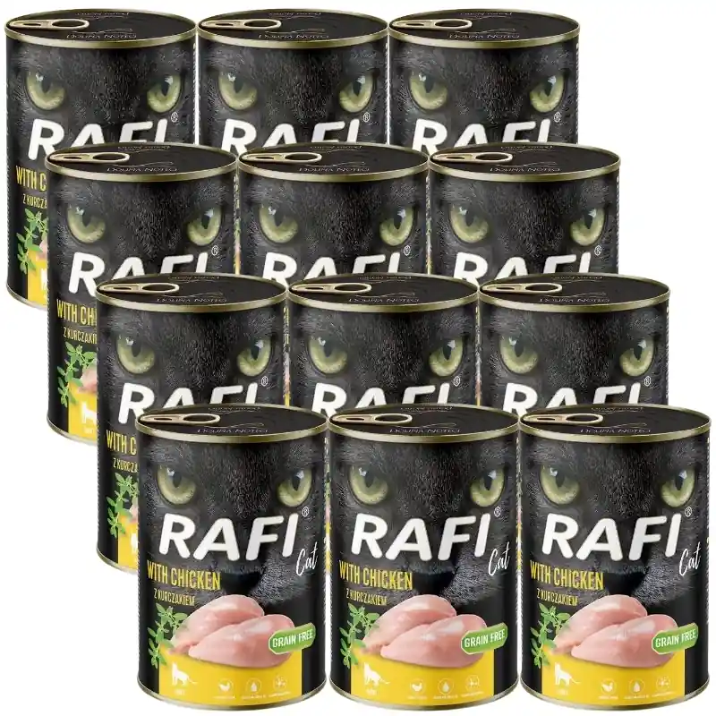 Olcsóbb RAFI Cat Adult csirkével 12x400g