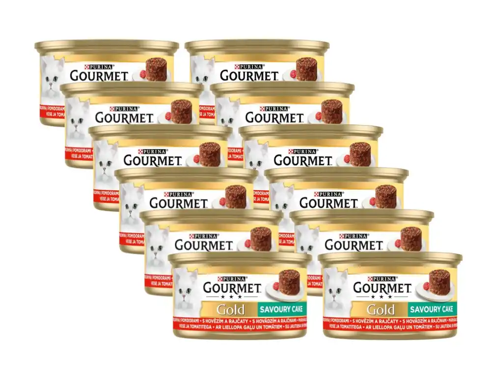 Prémium Purina Gourmet Gold marhahús paradicsomban 12x85g