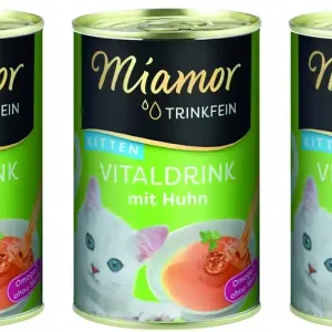 Biztonságos fizetés Miamor VitalDrink Kitten csirkével 3x135ml