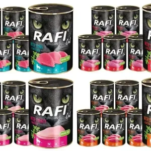 DOLINA NOTECI RAFI Macska Adult Mix smaków 24x400g Legkelendőbb