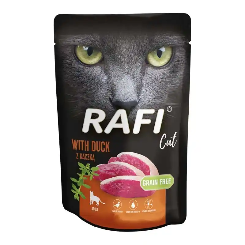 Nézd meg most RAFI Cat Adult kacsával 100g
