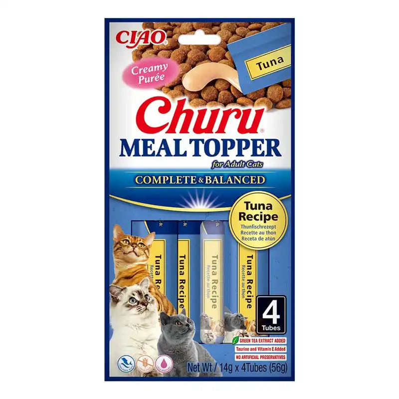 Olcsóbb INABA Cat Meal Topper Tuna Recipe 4x14 (56g)