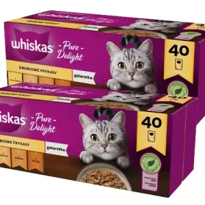 Ajánlat WHISKAS Adult tasakok 80 x 85 g Baromfi fánkok - nedves eledel felnőtt macskáknak, zselében (darabokban csirke, pulyka, baromfi, kacsa)