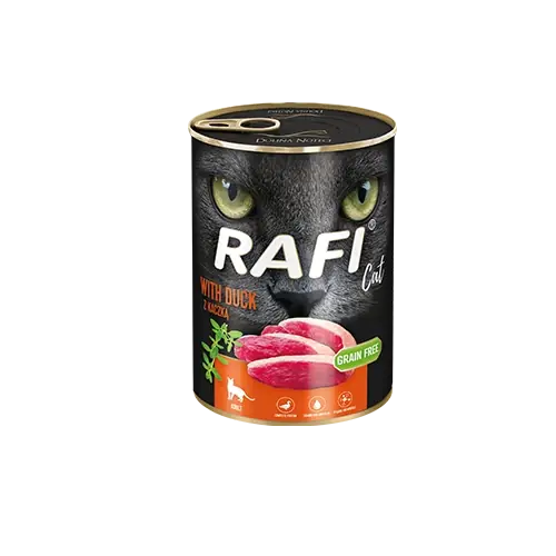 RAFI Cat Adult kacsával 400g Szuper akció