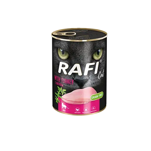 RAFI Cat Adult pulykával 400g Árcsökkenés