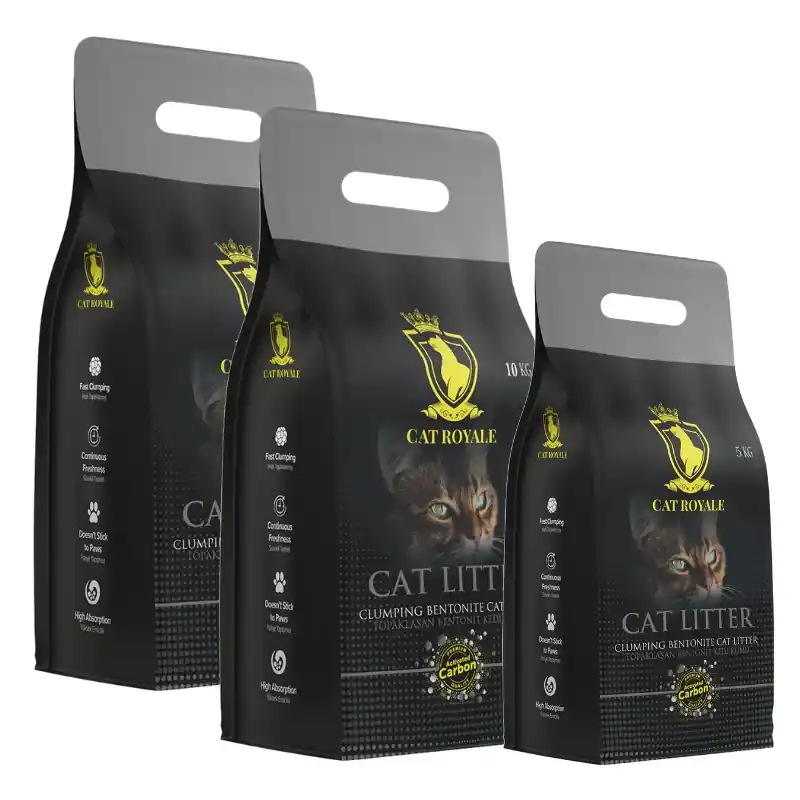 Biztonságos vásárlás Cat Royale aktivált szén bentonit szemcse 25kg