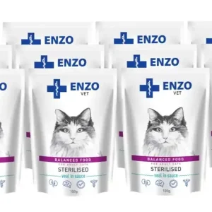 Szuper akció ENZO VET Sterilizált borjúhús mártásban 12x100g