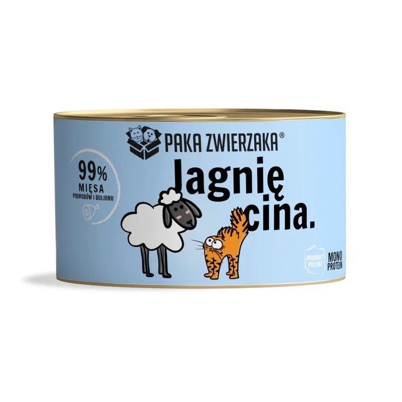 Bestseller Paka Zwierzaka- nedves macskaeledel bárány 200g
