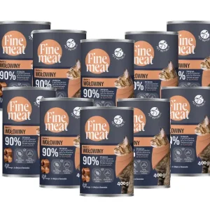PetRepublic Fine Meat marhahúsos étel 10x400g macskáknak Vásárlói kedvenc