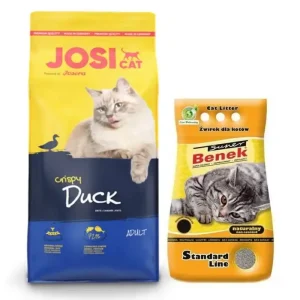 JosiCat Josera ropogós kacsa 10kg + Higiénikus szemcse 10l Korlátozott ajánlat