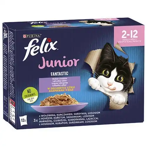 Felix Fantastic Junior zselében 12x85g Azonnali szállítás