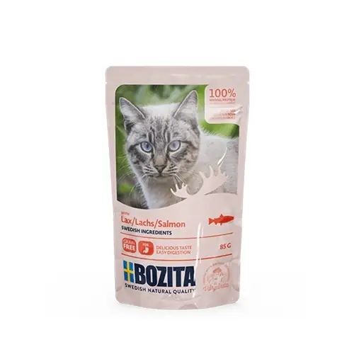 BOZITA darabok lazacmártásban 85g Vásárlói kedvenc