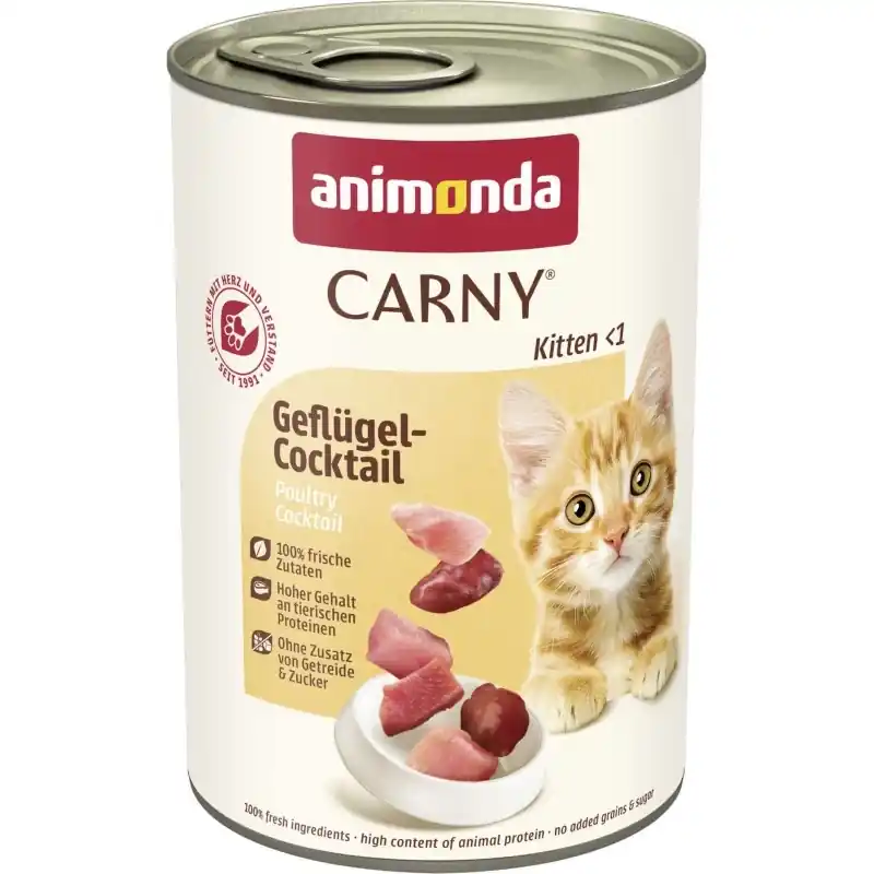Outlet ANIMONDA Cat Carny Kitten íz baromfikoktél 400 g