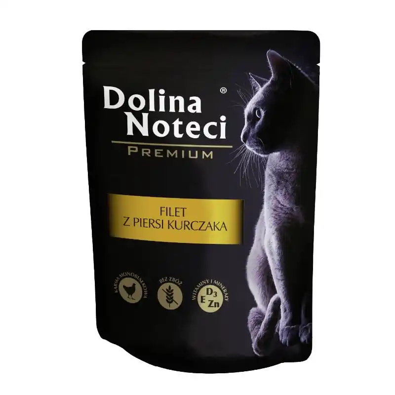 Alacsony ár Dolina Noteci Premium macskának Csirkemell filé mártásban 85g