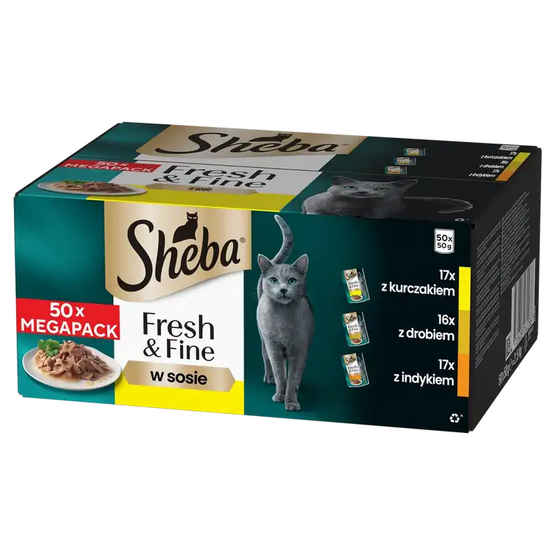 Utolsó esély Sheba Fresh & Fine tasak 50x50g