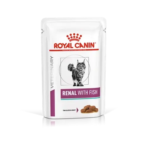 Ajánlat Veterinary ROYAL CANIN Renal halakkal 12x85g