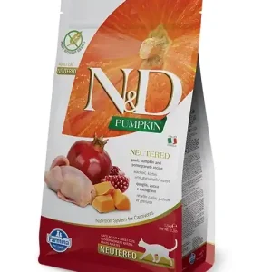 Farmina N&D Pumpkin Feline Neutered Recipe Quail Pumpkin & Pomegranate 1,5 kg Bestseller